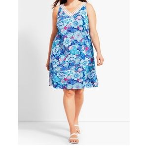 Talbots Multicolored Swim Cover Dress S